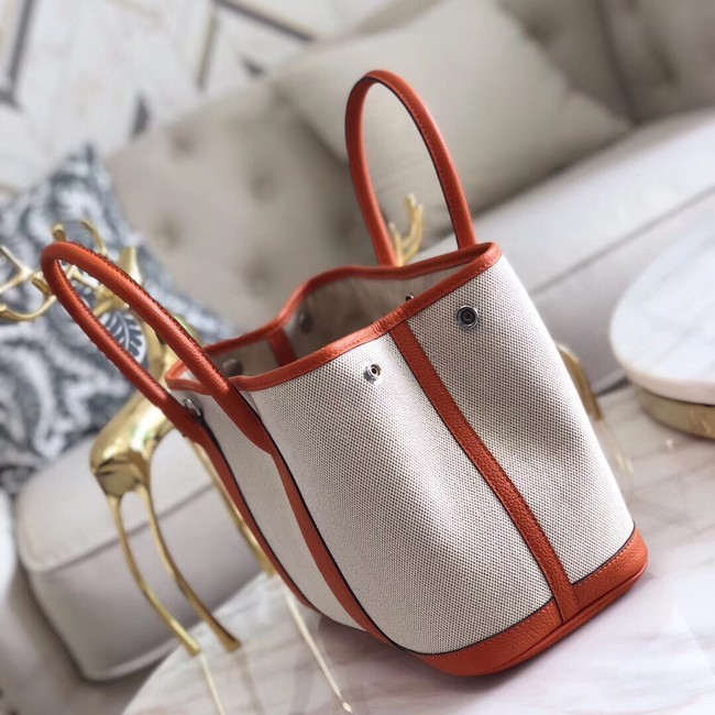 Hermes Garden Party 36cm Tote Bags Original Leather H3698 Orange