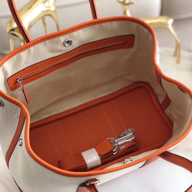 Hermes Garden Party 36cm Tote Bags Original Leather H3698 Orange