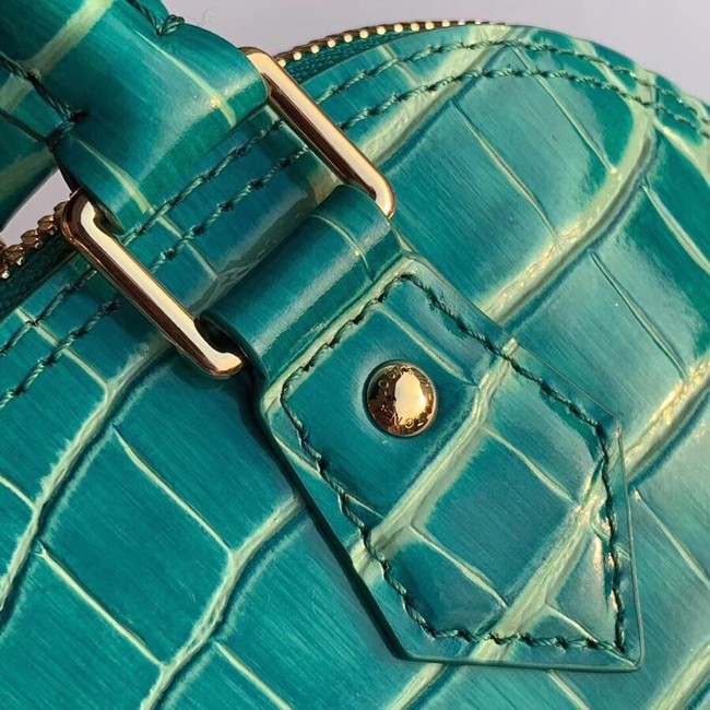 Louis Vuitton Crocodile Pattern Leather Bag N90897 Green