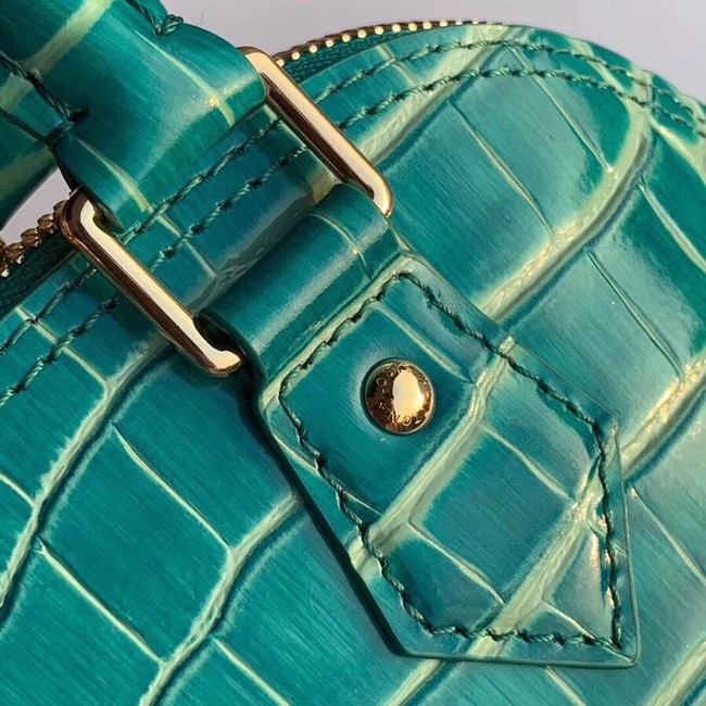 Louis Vuitton Crocodile Pattern Leather Bag N90897 Green