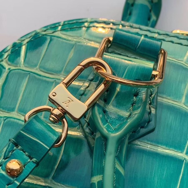Louis Vuitton Crocodile Pattern Leather Bag N90897 Green