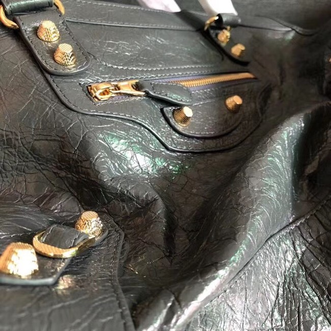 Balenciaga The City Handbag Calf leather 382569 grey