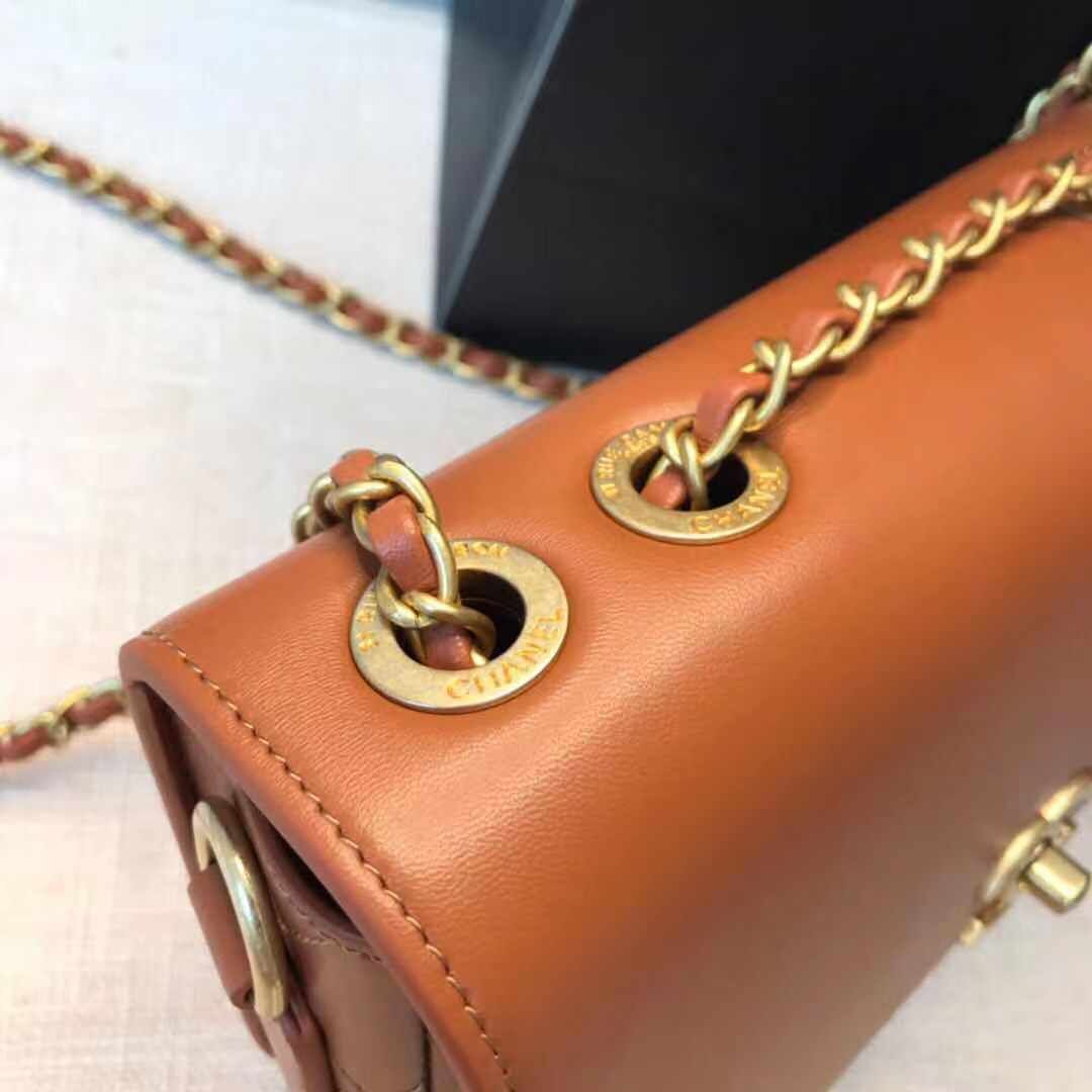 Chanel Original Leather Bag C5787 Brown