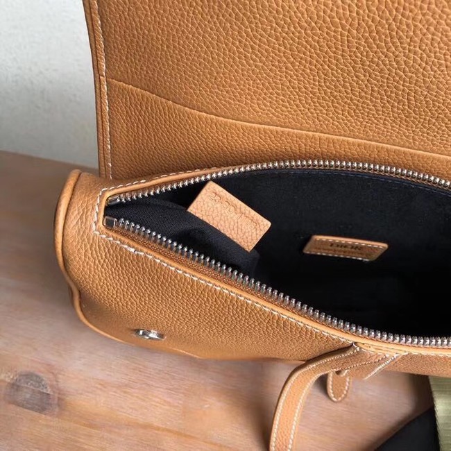 DIOR OBLIQUE SADDLE BELT BAG M9020 brown