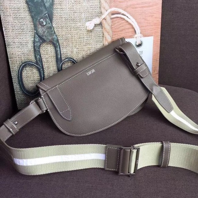 DIOR OBLIQUE SADDLE BELT BAG M9021 GREY