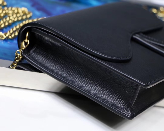 Dior SADDLE DIOR OBLIQUE Chain Clutch bag S5614 black
