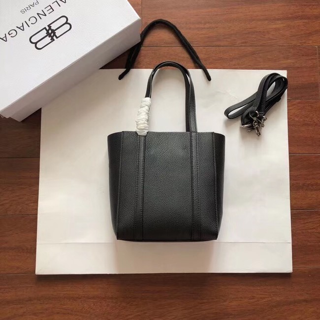Balenciaga Original Leather Mini Shopper Bag 6696 Black