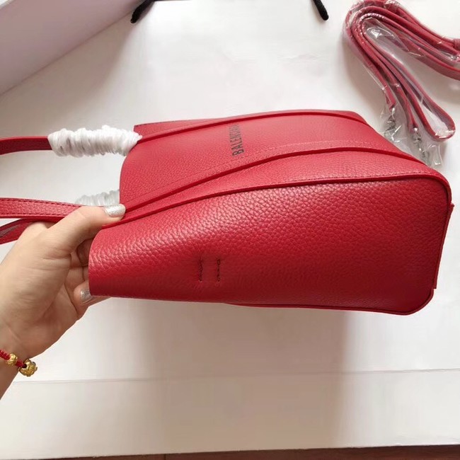 Balenciaga Original Leather Mini Shopper Bag 6696 Red