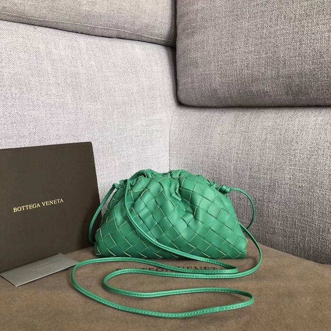 Bottega Veneta Sheepskin Weaving Original Leather BV3693 Green