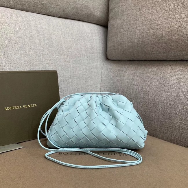 Bottega Veneta Sheepskin Weaving Original Leather BV3693 Sky Blue