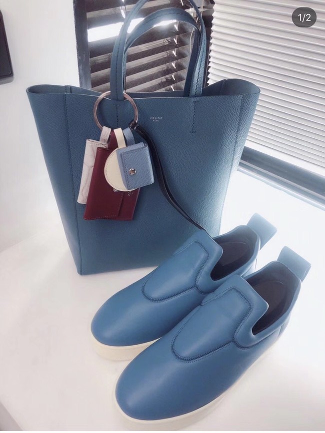 Celine Original Leather CABAS Bag 189813 Blue