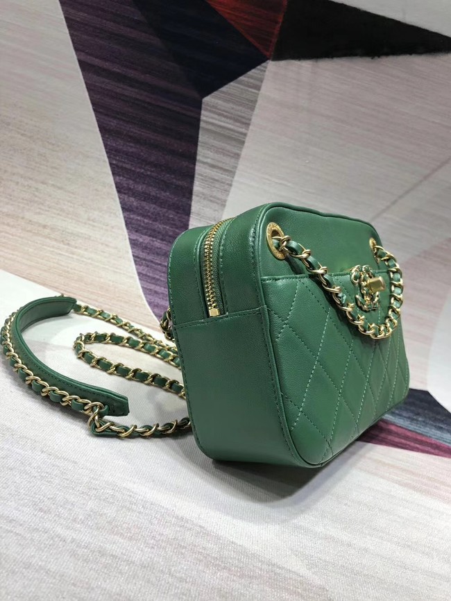 Chanel Original Leather Bag 9235 Green