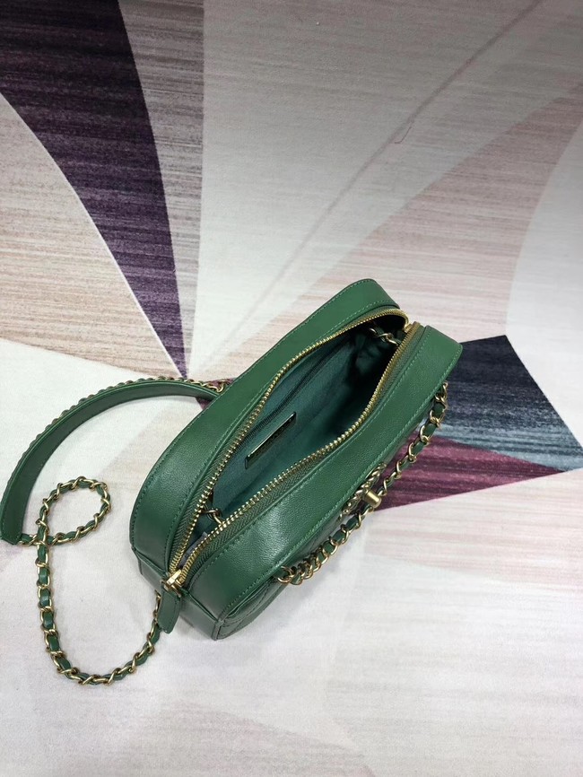 Chanel Original Leather Bag 9235 Green