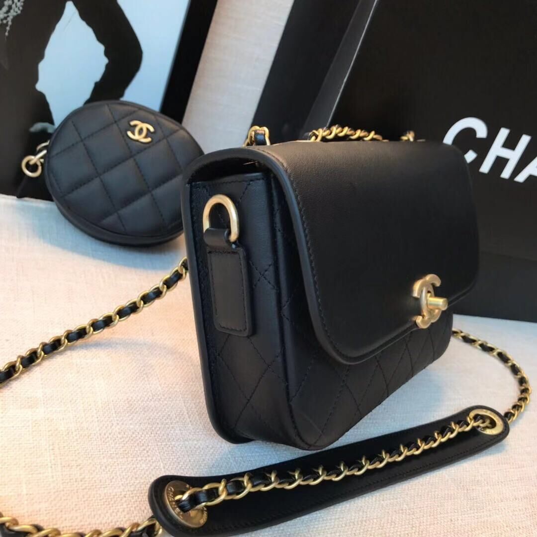 Chanel Original Leather Bag C5787 Black