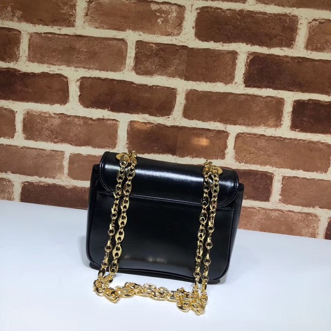 Gucci GG Original Leather Shoulder Bag 576423 Black