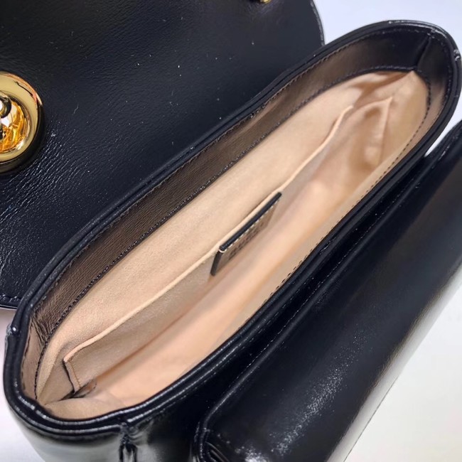 Gucci GG Original Leather Shoulder Bag 576423 Black