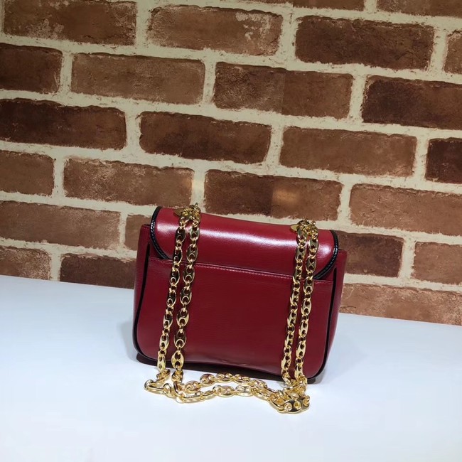 Gucci GG Original Leather Shoulder Bag 576423 Red