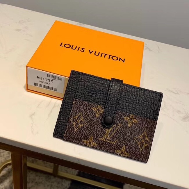 Louis Vuitton Monogram Canvas Card Holder M61730 Black