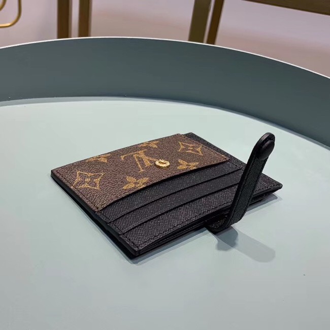 Louis Vuitton Monogram Canvas Card Holder M61730 Black