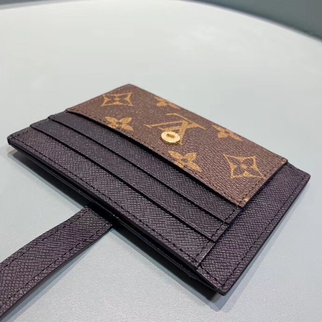 Louis Vuitton Monogram Canvas Card Holder M61730 Black