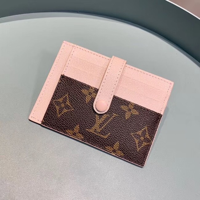 Louis Vuitton Monogram Canvas Card Holder M61730 Pink