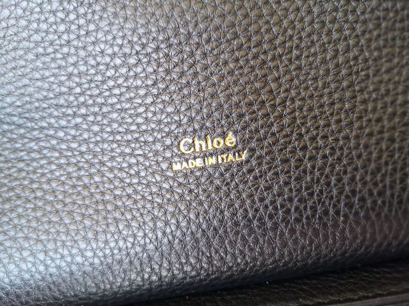 Chloe Original Buckskin Leather Lock Bag 3S088 Black