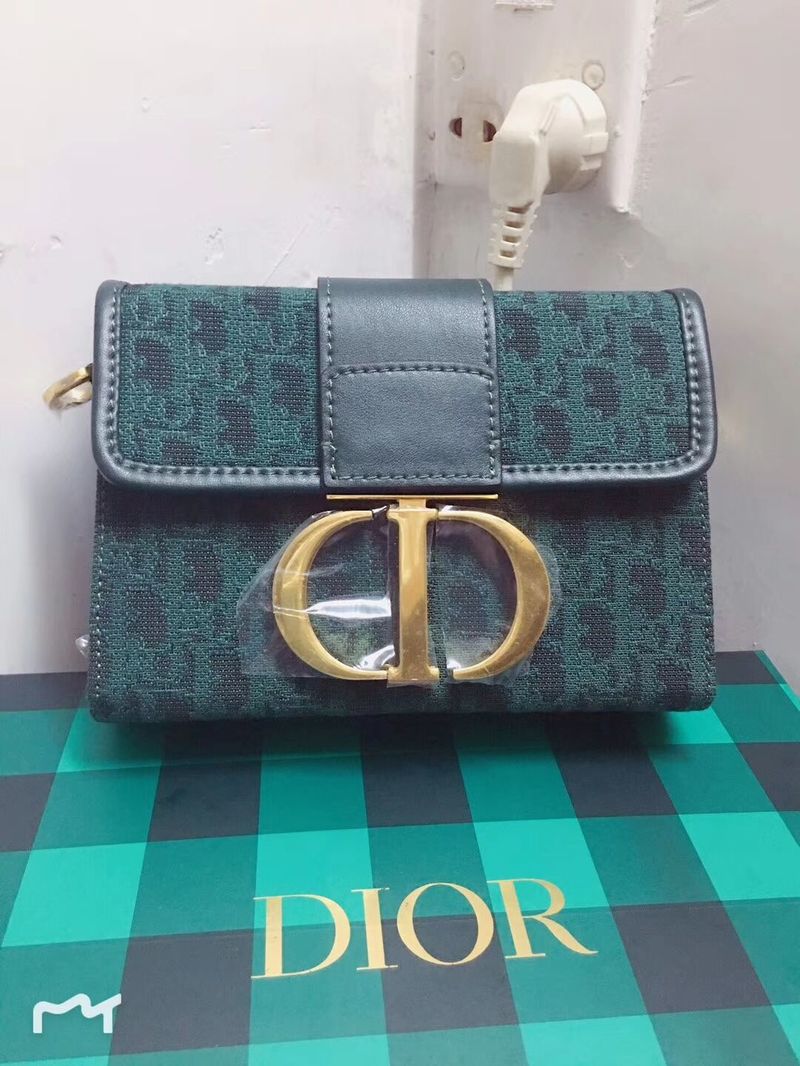 Dior 30 MONTAIGNE DIOR OBLIQUE BAG C1693 Green