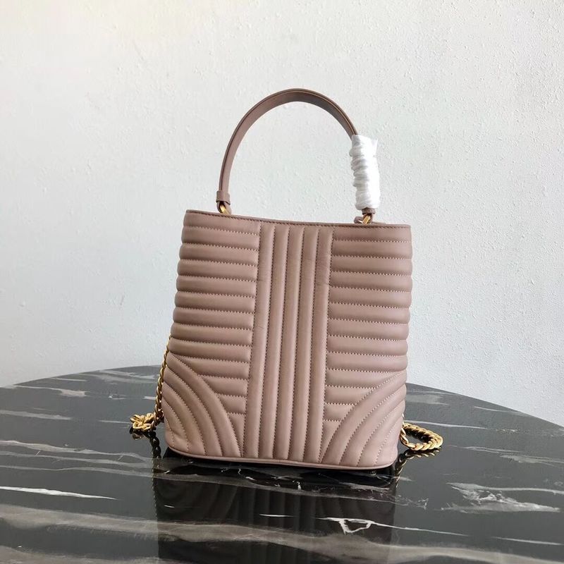 Prada Double Saffiano Original Calfskin Leather Bag 1BA212 Pink