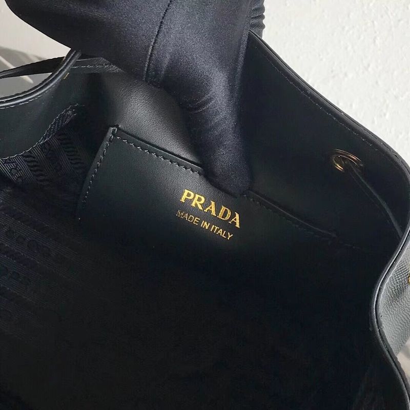 Prada Galleria Saffiano Leather Bag 1BE032 Black