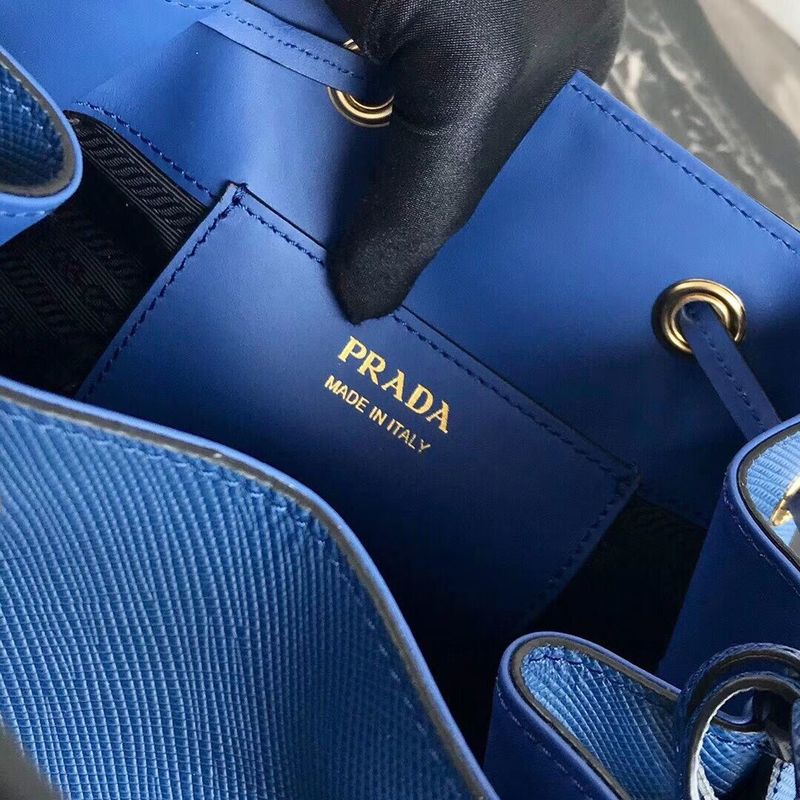 Prada Galleria Saffiano Leather Bag 1BE032 Blue