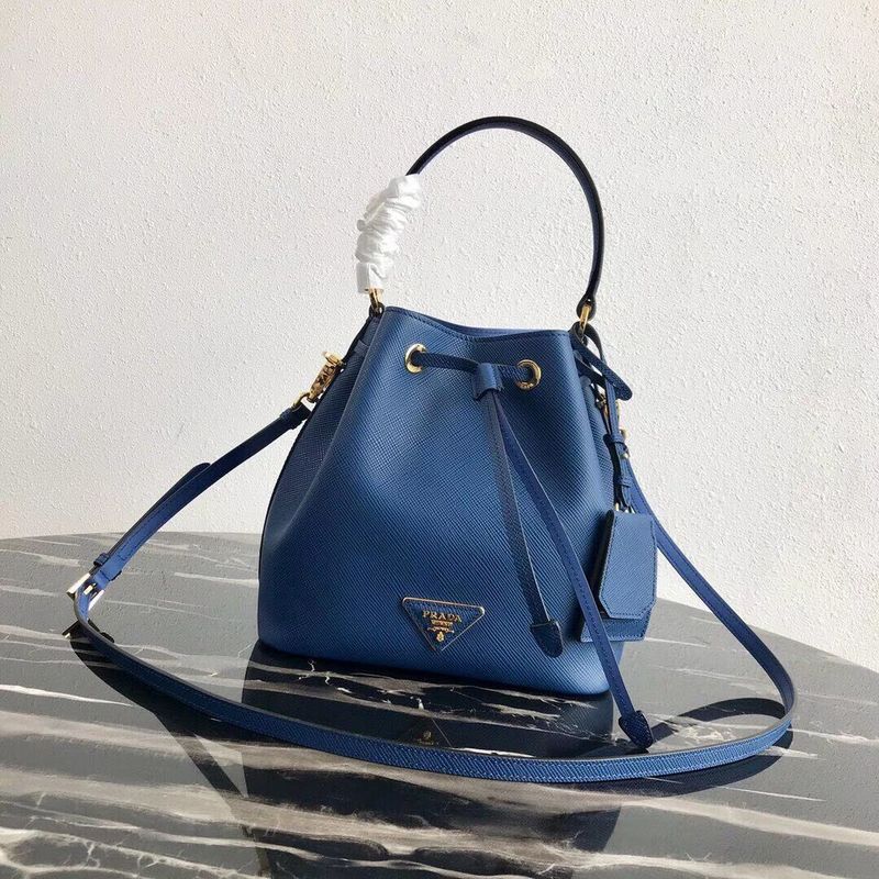 Prada Galleria Saffiano Leather Bag 1BE032 Blue