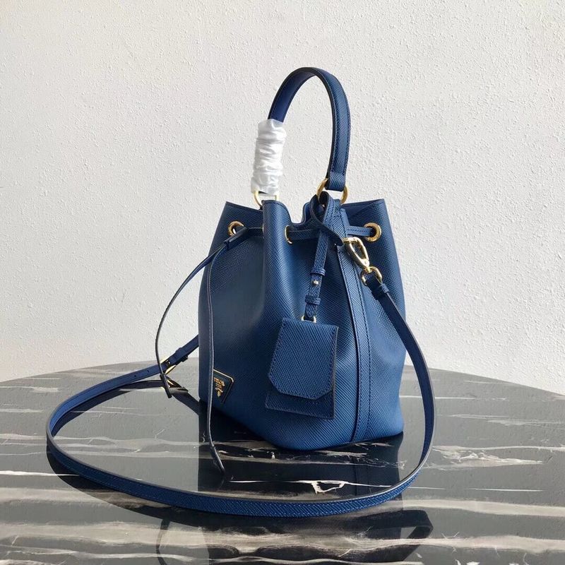 Prada Galleria Saffiano Leather Bag 1BE032 Blue