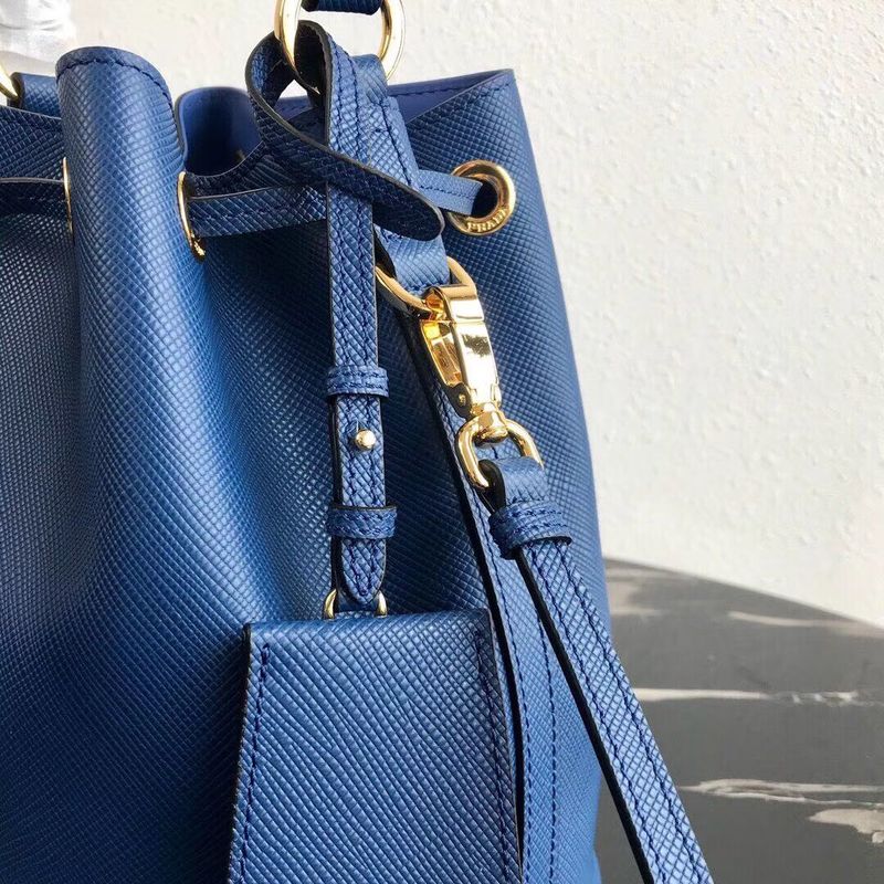 Prada Galleria Saffiano Leather Bag 1BE032 Blue