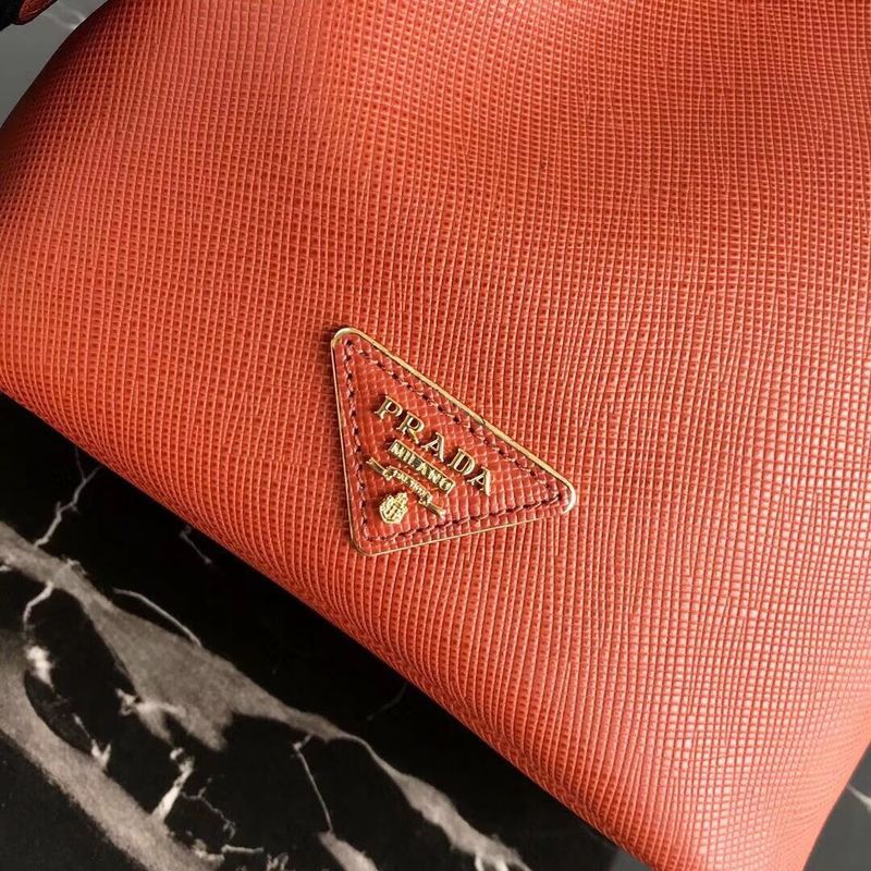 Prada Galleria Saffiano Leather Bag 1BE032 Dark Orange