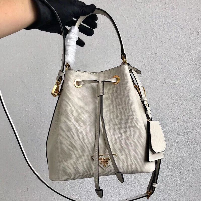 Prada Galleria Saffiano Leather Bag 1BE032 White