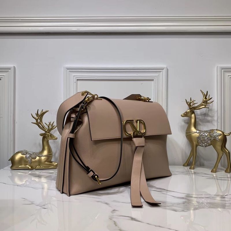 VALENTINO Origianl Leather Bag V0012 Nude