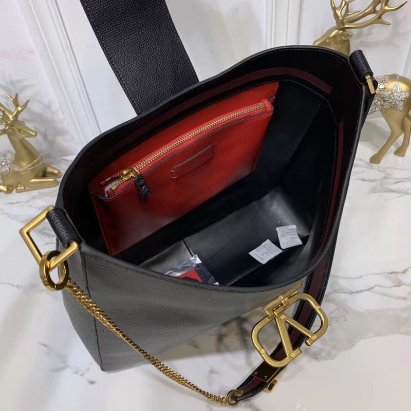 VALENTINO Origianl Palm Leather Bag V5002 Black