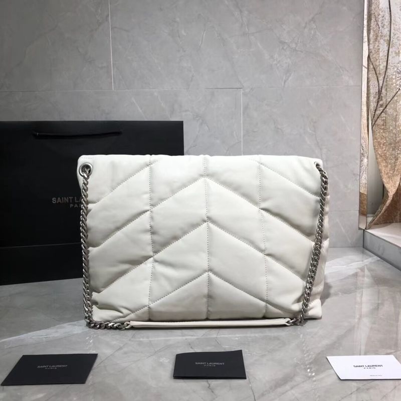 Yves Saint Laurent Shoulder Bag Original Leather Y577475 White
