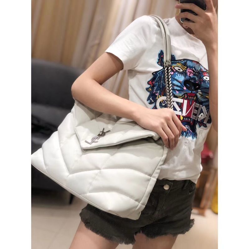 Yves Saint Laurent Shoulder Bag Original Leather Y577475 White