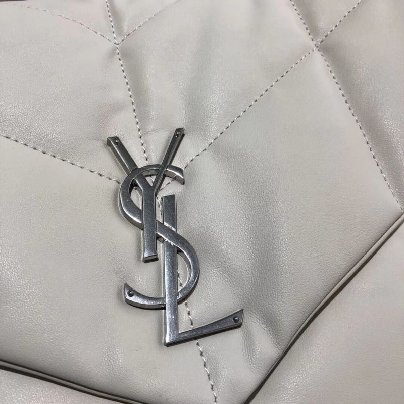 Yves Saint Laurent Shoulder Bag Original Leather Y577475 White