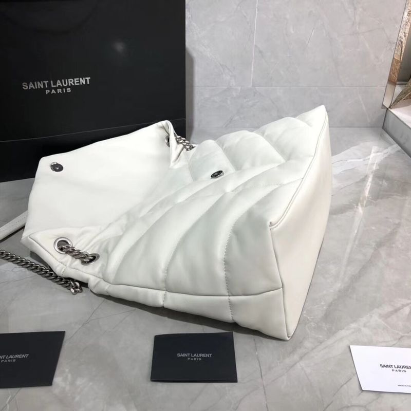 Yves Saint Laurent Shoulder Bag Original Leather Y577475 White