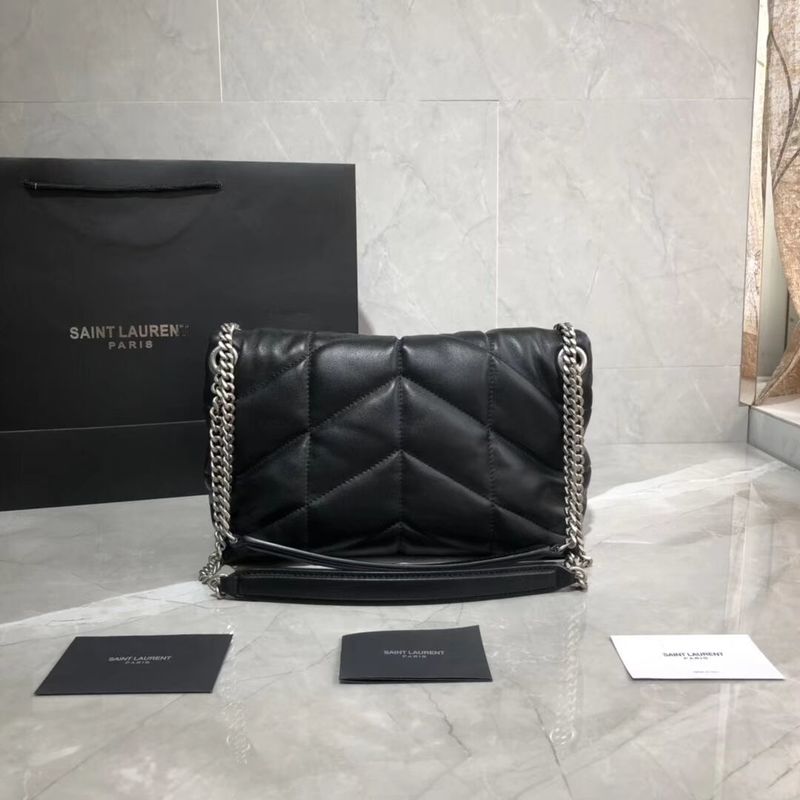 Yves Saint Laurent Shoulder Bag Original Leather Y577476 Black