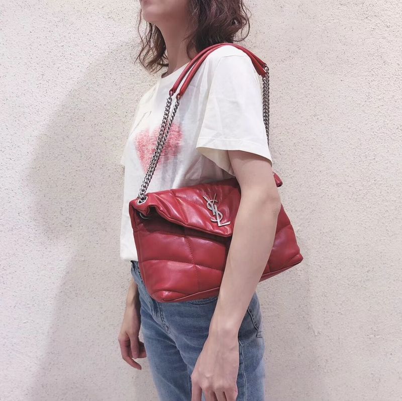 Yves Saint Laurent Shoulder Bag Original Leather Y577476 Red