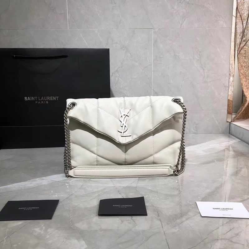 Yves Saint Laurent Shoulder Bag Original Leather Y577476 White