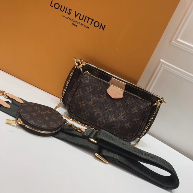 Louis Vuitton Monogram Canvas Original Leather M44823 Blackish green