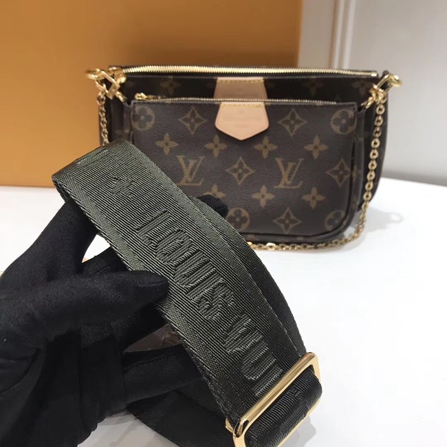 Louis Vuitton Monogram Canvas Original Leather M44823 Blackish green