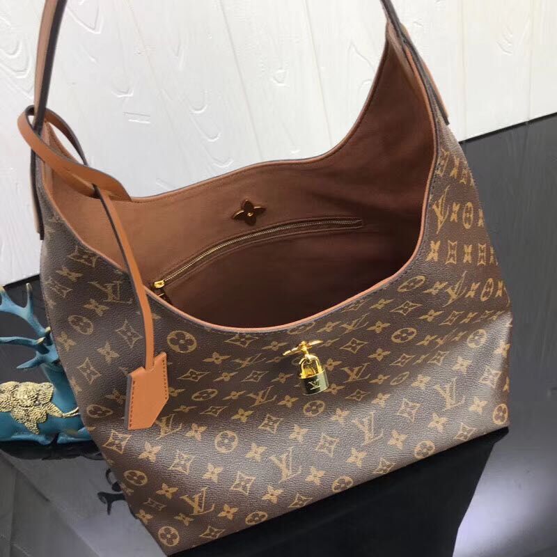 Louis Vuitton Monogram Canvas Top Handle Bag 43976 Brown