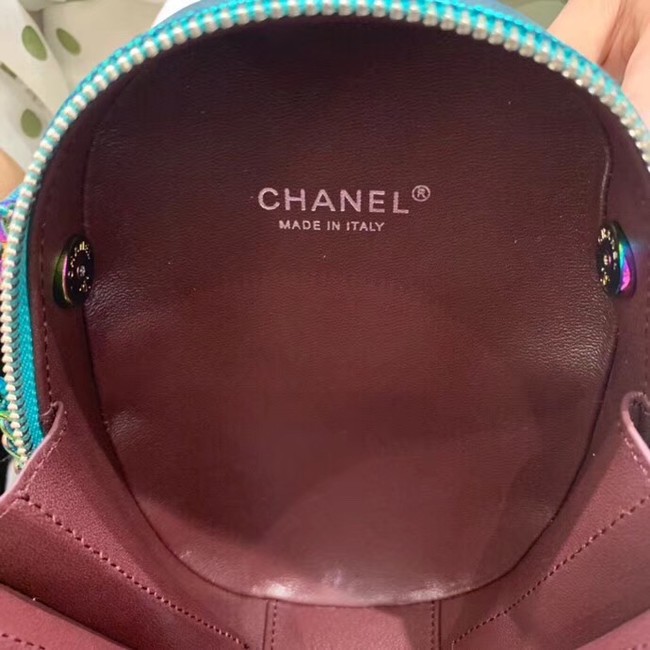 Chanel leather Camera bag AS0765 blue