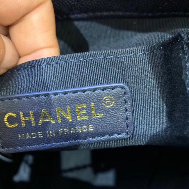 Chanel Original Caviar Leather Sac Hobo Bag AS0894 blue
