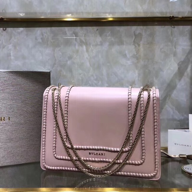 BVLGARI Medium Shoulder Bag Calfskin Leather BG22890 pink